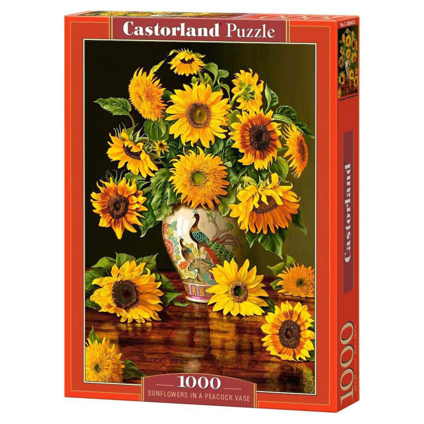 Castorland Legpuzzel Sunflowers in a Peacock Vase, 1000st.