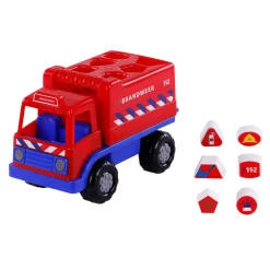 Cavallino Brandweervrachtwagen Vormenstoof met 6 Blokken, 26cm