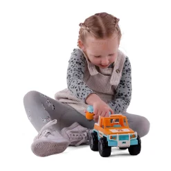 Cavallino Jeep Oranje met 2 Speelfiguren