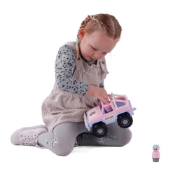 Cavallino Jeep Roze met 2 Speelfiguren