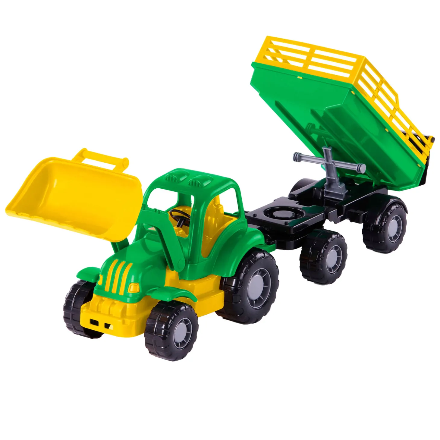 Cavallino Klassieke Tractor met Kiep Aanhangwagen, 66cm