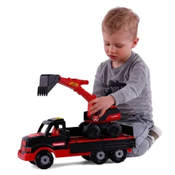 Cavallino Mammoet Torpedo Vrachtwagen met Graafmachine, 44,5cm