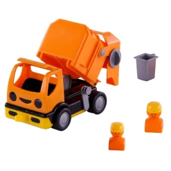 Cavallino Mijn Eerste Vuilniswagen Oranje, 19cm