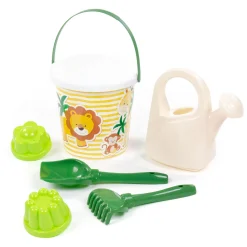 Cavallino Safari XL Emmerset met Zandvormen Leeuw, 8dlg.