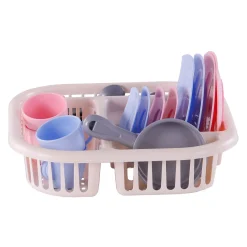 Cavallino Servies met Afwasrek Roze, 30dlg.