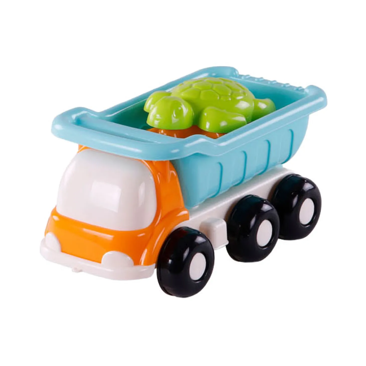 Cavallino Strand Kiepwagen met 4 Zandvormen Blauw