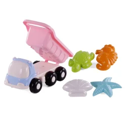 Cavallino Strand Kiepwagen met 4 Zandvormen Roze