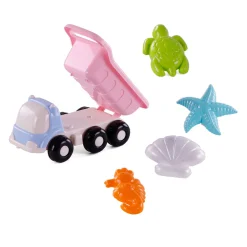 Cavallino Strand Kiepwagen met 4 Zandvormen Roze