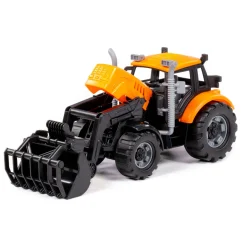 Cavallino Tractor met Lader Geel, Schaal 1:32