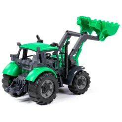 Cavallino Tractor met Shovel Groen, Schaal 1:32
