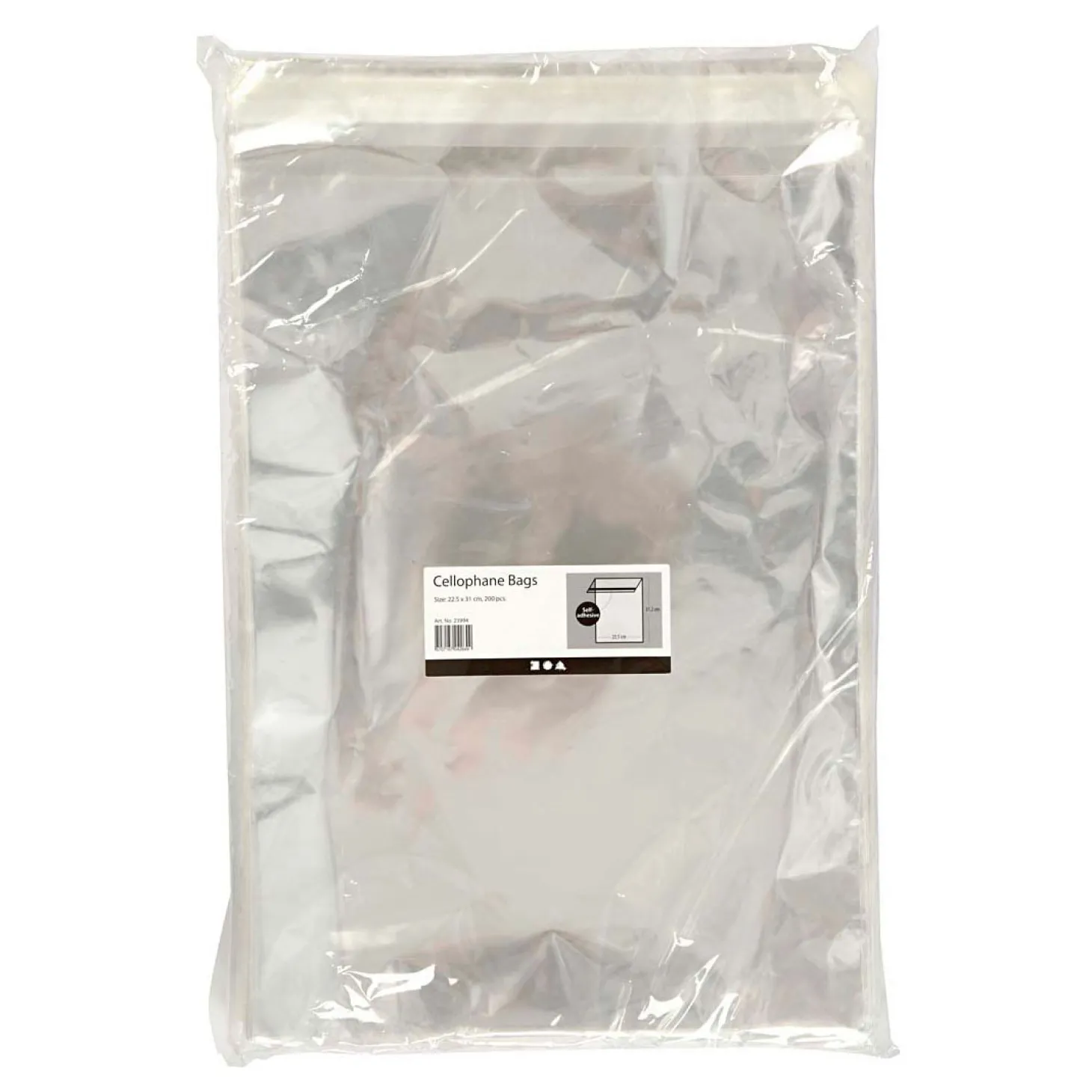 Cellofaan Zakjes 31,2x22,5cm, 200st.