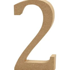 Cijfer 2 MDF 13cm , 1st.