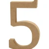 Cijfer 5 MDF 13cm, 1st.