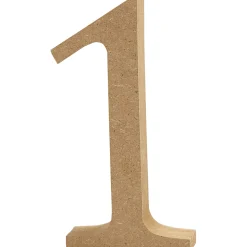 Cijfer 1 MDF 13cm, 1st.