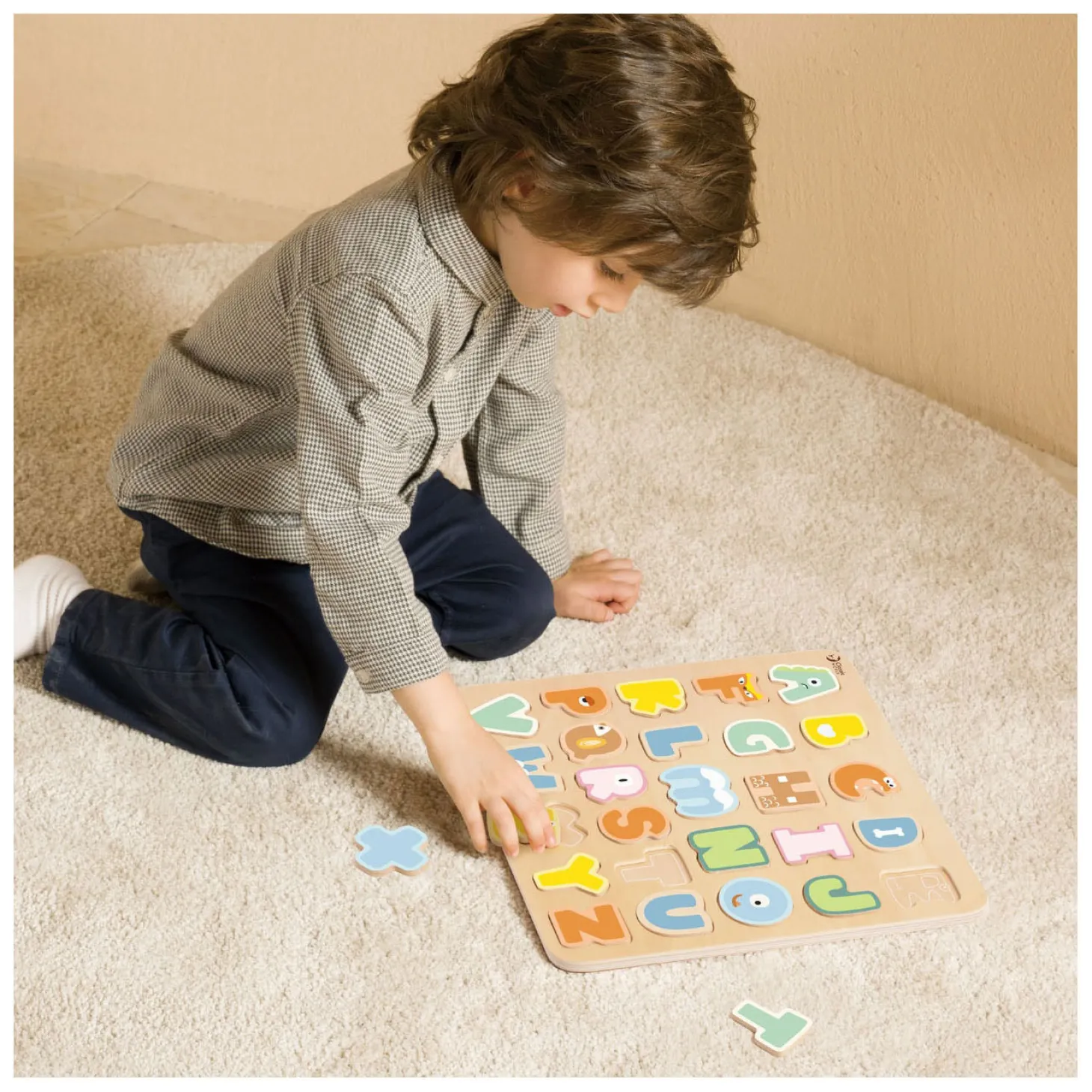 Classic World Houten Alfabet Puzzel, 27st.