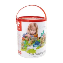 Classic World Houten Blokken Stad, 120dlg.