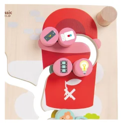 Classic World Houten Bord Sorteerspel 2in1 Stad en Afval Scheiden