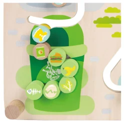 Classic World Houten Bord Sorteerspel 2in1 Stad en Afval Scheiden