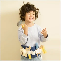 Classic World Houten Gereedschapsriem, 10dlg.