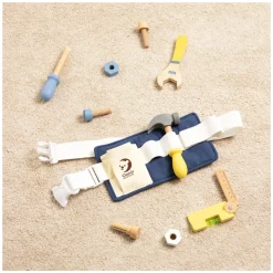 Classic World Houten Gereedschapsriem, 10dlg.