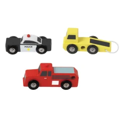 Classic World Houten Hulpdienst Auto's Set, 3st.