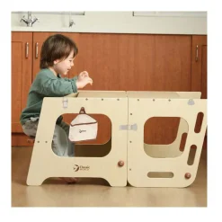 Classic World Houten 2in1 Leertoren en Tafel Verstelbaar, 90cm