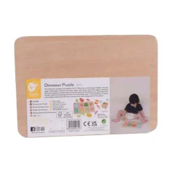 Classic World Houten Inlegpuzzel Dinosaurus, 25st.