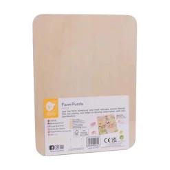 Classic World Houten Inlegpuzzel Boerderij, 12st.