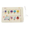 Classic World Houten Kleuren Match Spel Ijsjes Magnetisch
