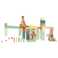 Classic World Houten Knikkerbaan Bouwset, 62dlg.