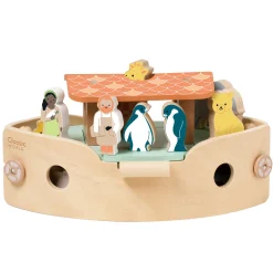 Classic World Houten Noah's Ark Boot Bouwset met Dieren, 16dlg.