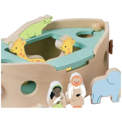 Classic World Houten Noah's Ark Boot Bouwset met Dieren, 16dlg.