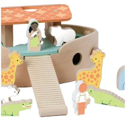 Classic World Houten Noah's Ark Boot Bouwset met Dieren, 16dlg.