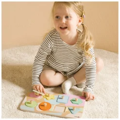 Classic World Houten Noppelpuzzel Vormen, 8st.