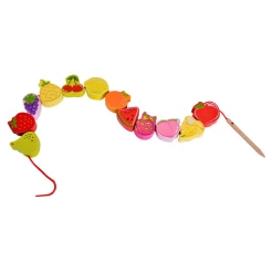 Classic World Houten Rijgkralen Fruit, 13dlg.