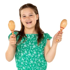 Classic World Houten Sambaballen, Set van 2