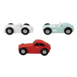 Classic World Houten Sportauto's Set, 3st.