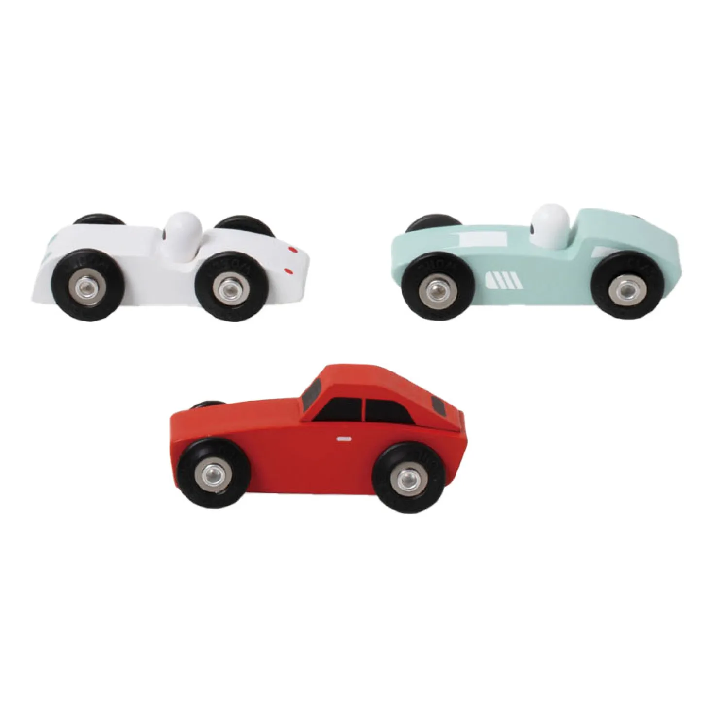 Classic World Houten Sportauto's Set, 3st.