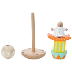 Classic World Houten Stapel en Balansspel Clown, 6dlg.