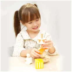 Classic World Houten Stapel en Balansspel Clown, 6dlg.