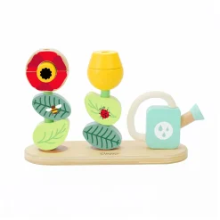 Classic World Houten Stapel Puzzel Bloementuin, 11dlg.