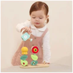 Classic World Houten Stapel Puzzel Bloementuin, 11dlg.