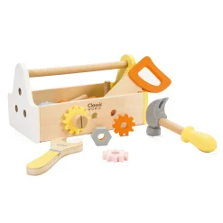 Classic World Houten Timmermanset met Gereedschapskist, 18dlg.