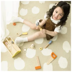 Classic World Houten Timmermanset met Gereedschapskist, 18dlg.