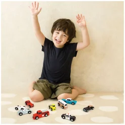 Classic World Houten Tour Auto's Set, 3st.