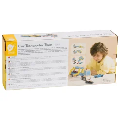 Classic World Houten Transporter met 3 Auto's