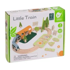 Classic World Houten Treinbaan Speelset, 40dlg.
