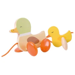 Classic World Houten Trekfiguur Eenden