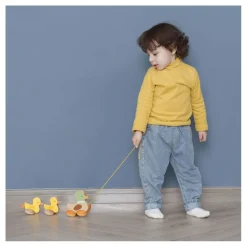 Classic World Houten Trekfiguur Eenden