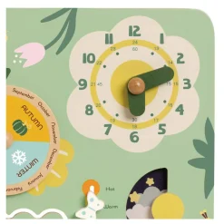 Classic World Houten Vintage Kalender Leerklok